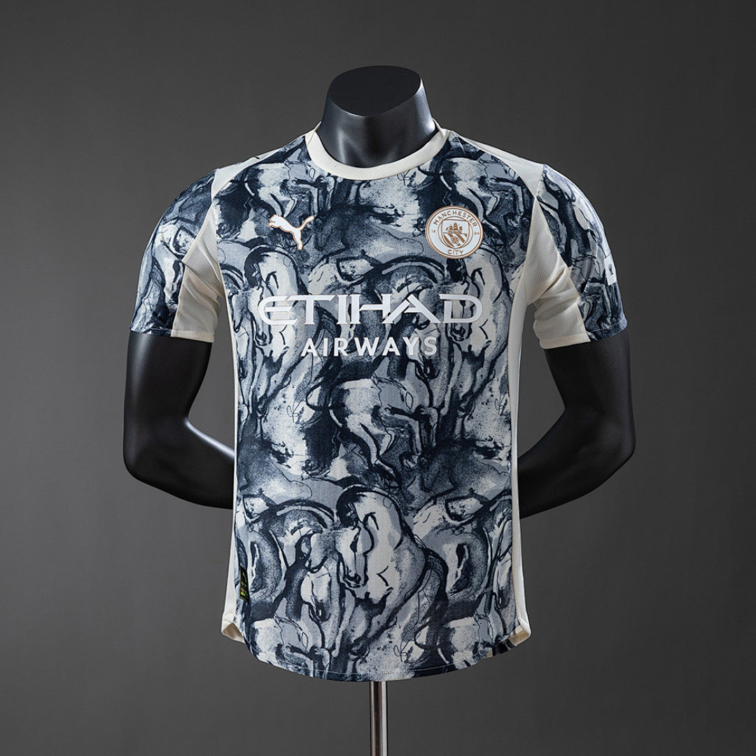 Man City 25/26 Special White/Black Edition Jersey - Player Version
